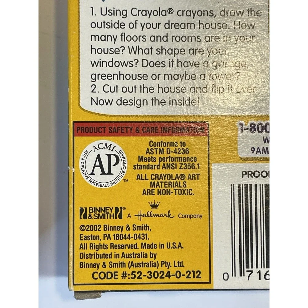 2002 Crayola Crayon 24-Count Lot (2) Retired Dandelion Apricot Cerulean Indigo